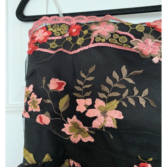 Black strapless dress - Picture 2 of 5